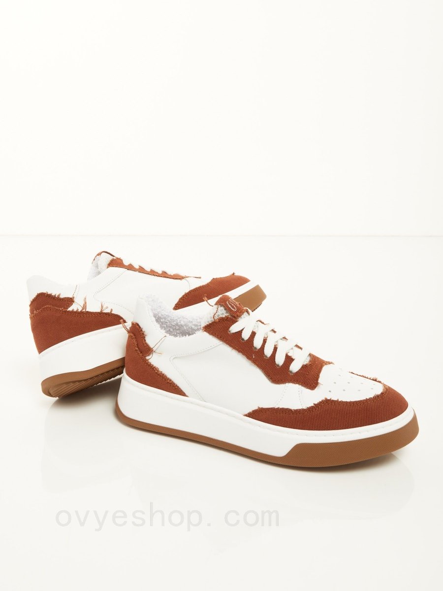 Al 70 Outlet Leather And Canvas Sneaker F0817885-0405